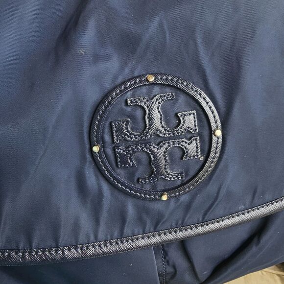 Tory Burch Billy Nylon Messenger Diaper Baby Bag Navy Crossbody Adjustable - Picture 11 of 11